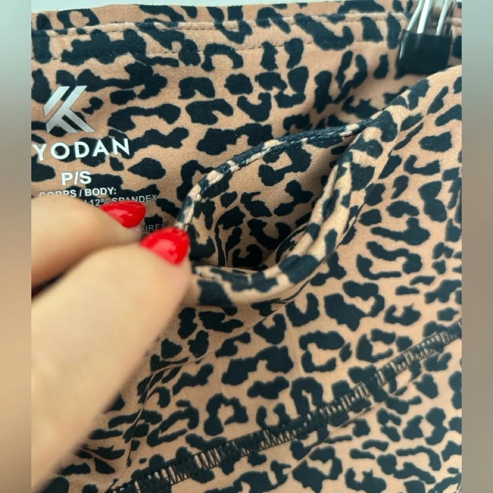 NWT Kyoden Leopard Print High-Waist Leggings size small - Picture 7 of 10
